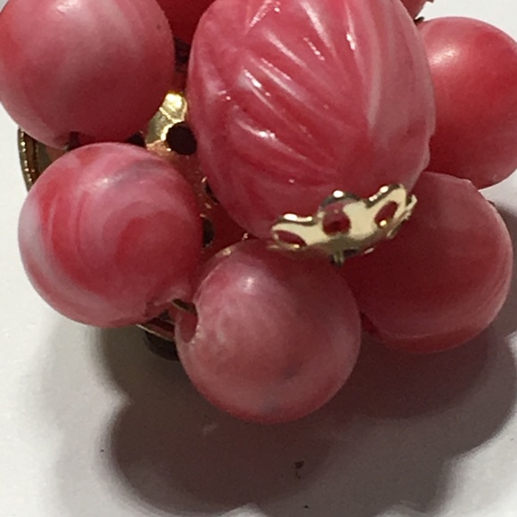 Vintage Cluster Gold Accent Earrings - Picture 5 of 7